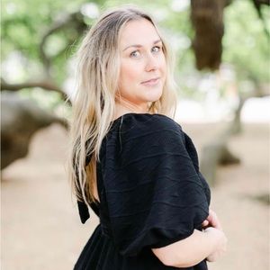 Free People Violet Dress, Black, Ties in the back, Size Medium